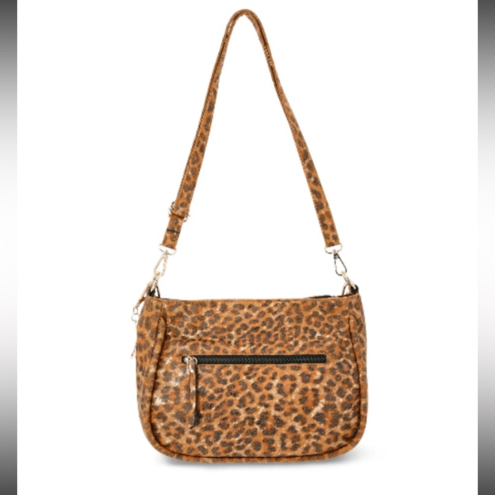Jessica Simpson Leopard Print Crossbody Bag in Brown and Black - Picture 3 of 12